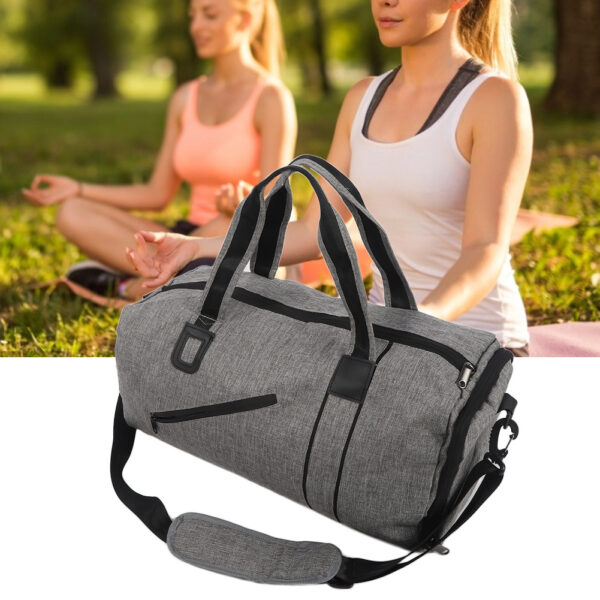 Outdoor Fashion Sport Gym Travel Leisure Shoulder Bag Fitness Yoga Cylinder Handbag - Image 9