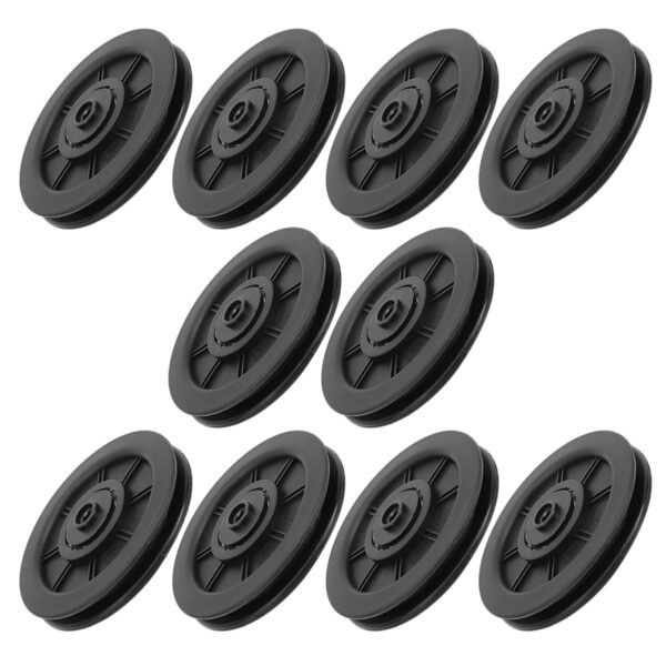 10Pcs/Set 100MM Universal Nylon Bearing Pulley Wheel Replace for Gym Fitness Equipment - Image 3