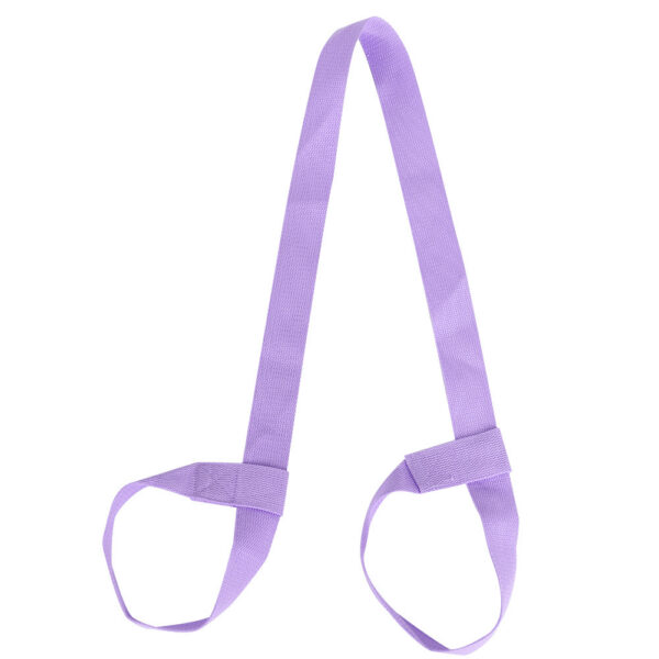 Adjustable Yoga Mat Sling Strap Portable Carrier Belt Sports Gym (Light Purple) - Image 4