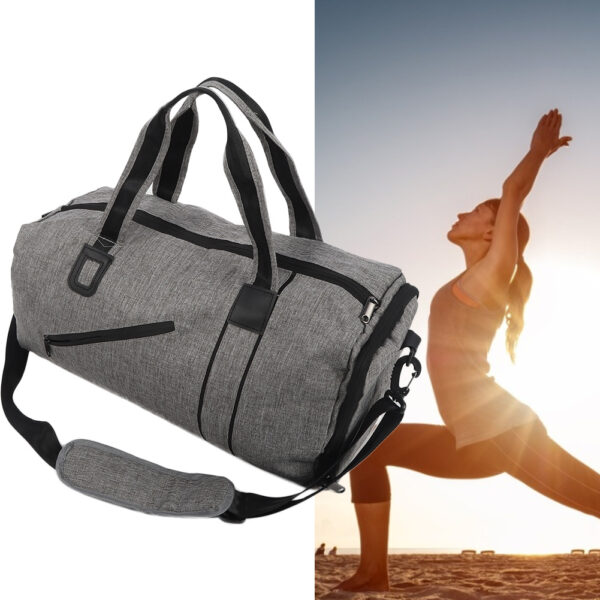 Outdoor Fashion Sport Gym Travel Leisure Shoulder Bag Fitness Yoga Cylinder Handbag - Image 2