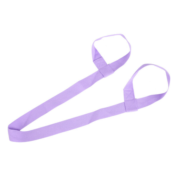 Adjustable Yoga Mat Sling Strap Portable Carrier Belt Sports Gym (Light Purple) - Image 2