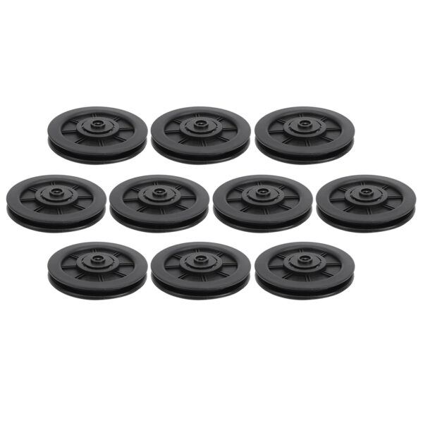 10Pcs/Set 100MM Universal Nylon Bearing Pulley Wheel Replace for Gym Fitness Equipment - Image 2