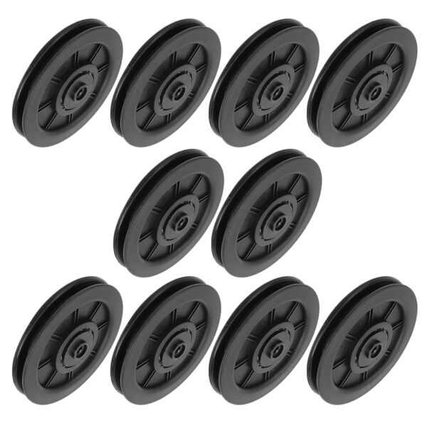 10Pcs/Set 100MM Universal Nylon Bearing Pulley Wheel Replace for Gym Fitness Equipment - Image 6