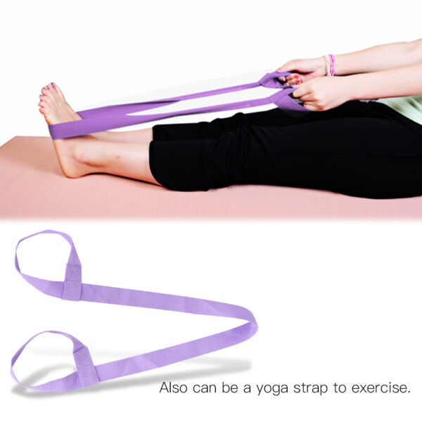 Adjustable Yoga Mat Sling Strap Portable Carrier Belt Sports Gym (Light Purple) - Image 7