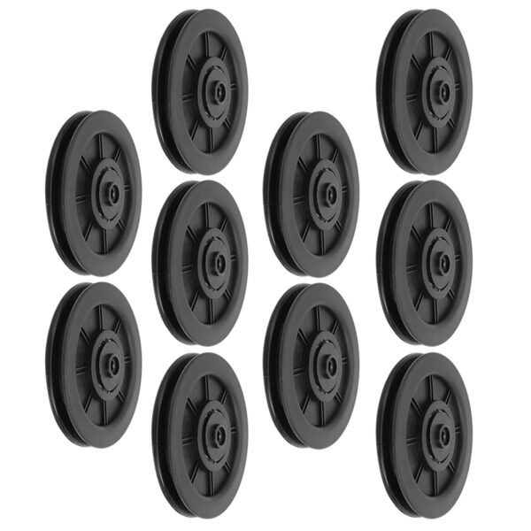 10Pcs/Set 100MM Universal Nylon Bearing Pulley Wheel Replace for Gym Fitness Equipment - Image 8